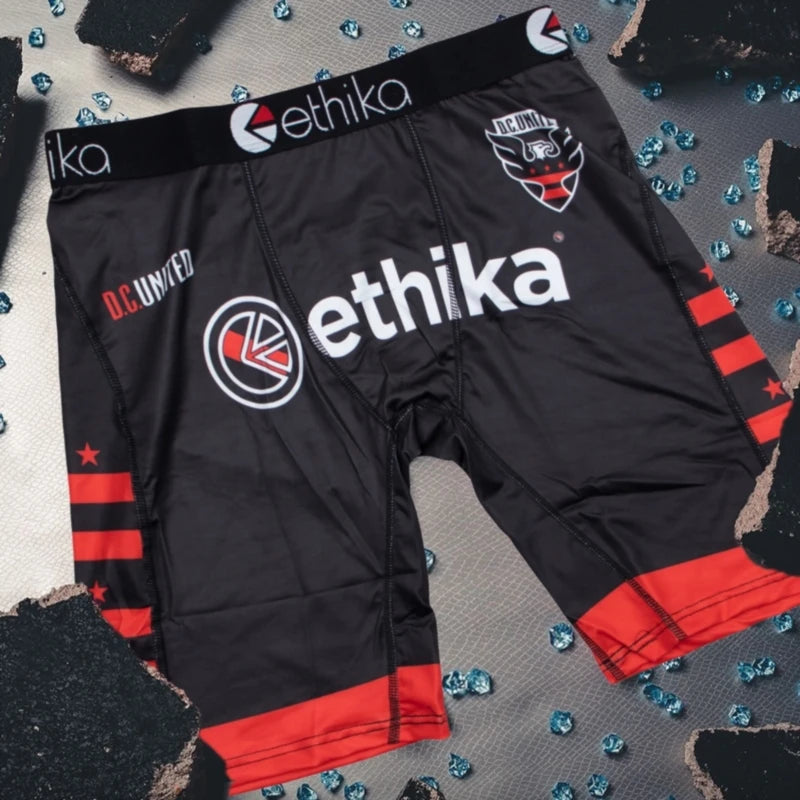 ETHIKA 1Pcs Men Underwear Boxers Breathable Mesh Crotch Man Underpants Plus Size Mens Panties L-3XL Printed Men's Boxers Briefs