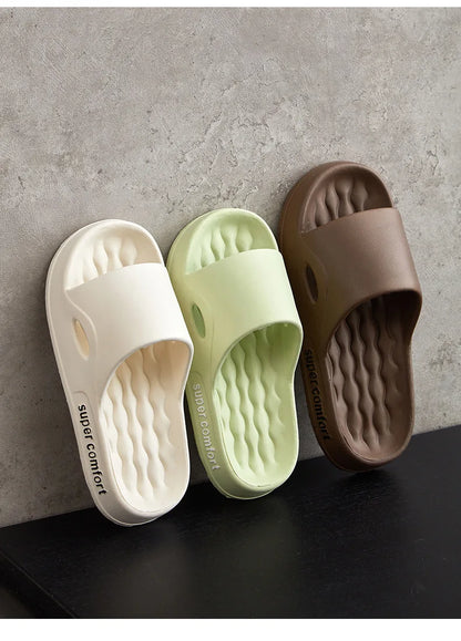 Fashion Men's Summer Ligtweight EVA Indoor Home Sandals Slippers Shoes Men Slippers Outdoor Students Women Comfortable Slides