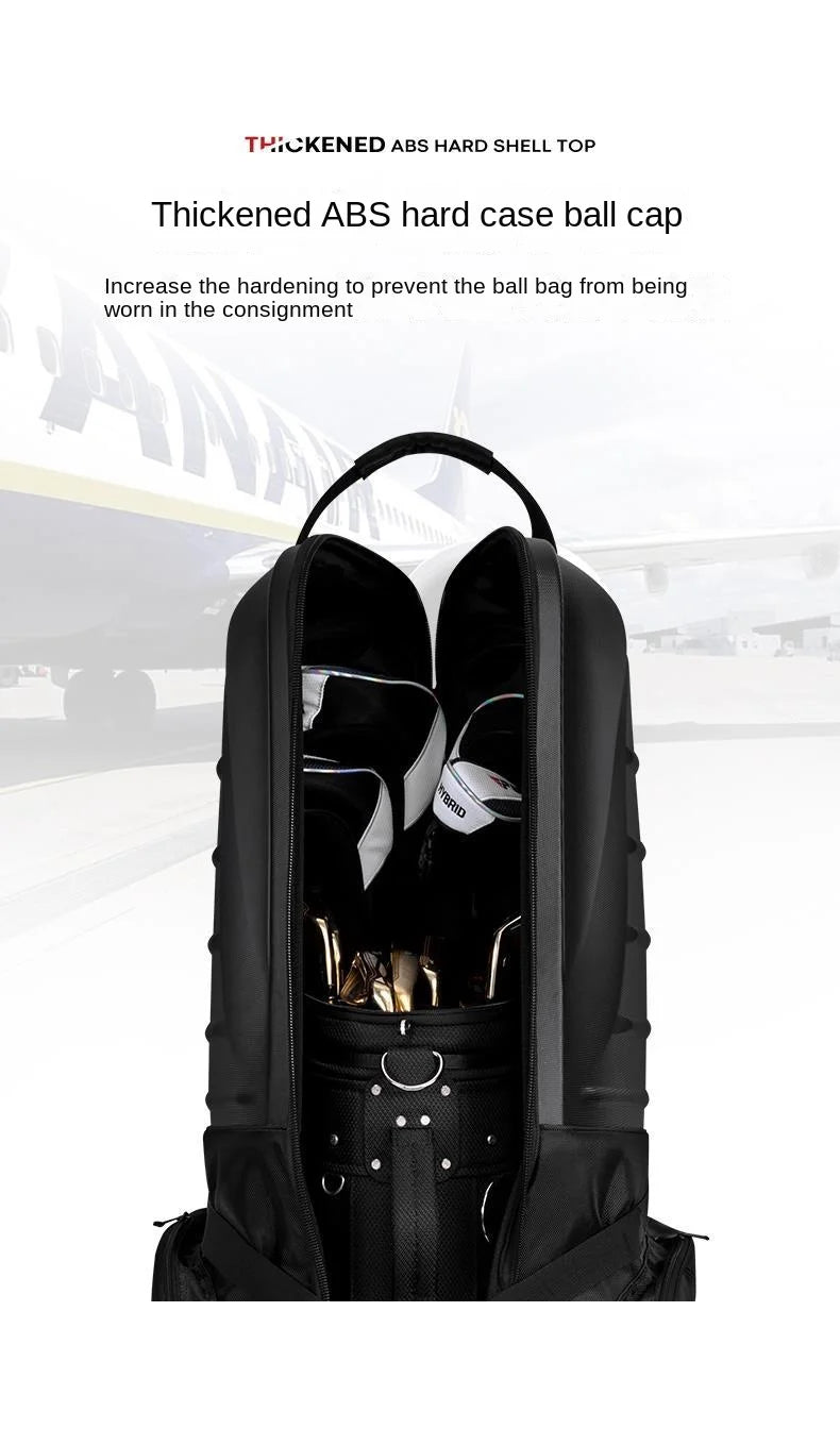 Golf Aviation Bag Men Women Hard Shell Anti Collision Squeeze Aircraft Consignment Belt Roller Skating Travel Bags HKB014