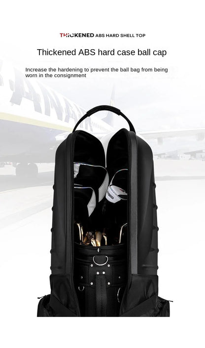 Golf Aviation Bag Men Women Hard Shell Anti Collision Squeeze Aircraft Consignment Belt Roller Skating Travel Bags HKB014
