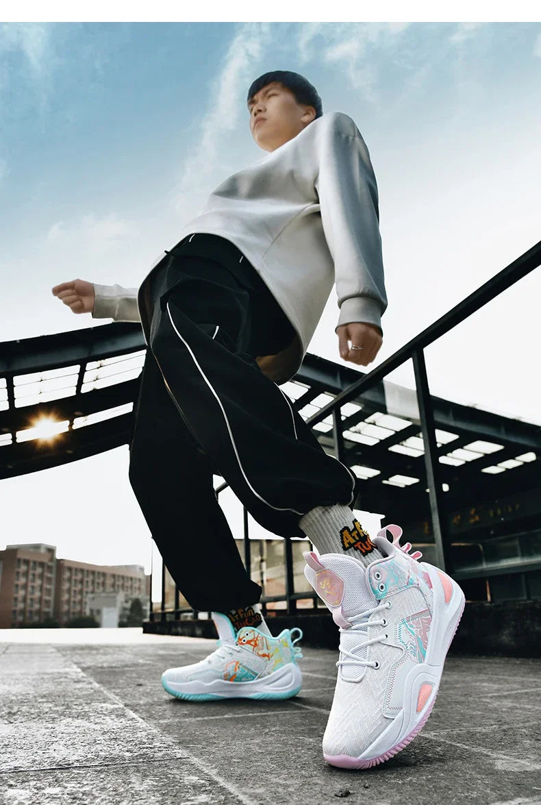 Men Basketball Shoes Trainer Unisex Breathable Athletic Sneakers Light Non-slip High Quality Unisex Outdoor Women Sports Shoes