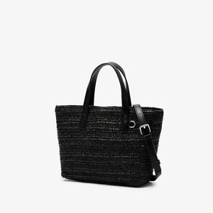 Women's Straw Tote Bag – Large Capacity Beach & Shopper Bag, 2 Colors, 2 Sizes - TRYSHOPPY