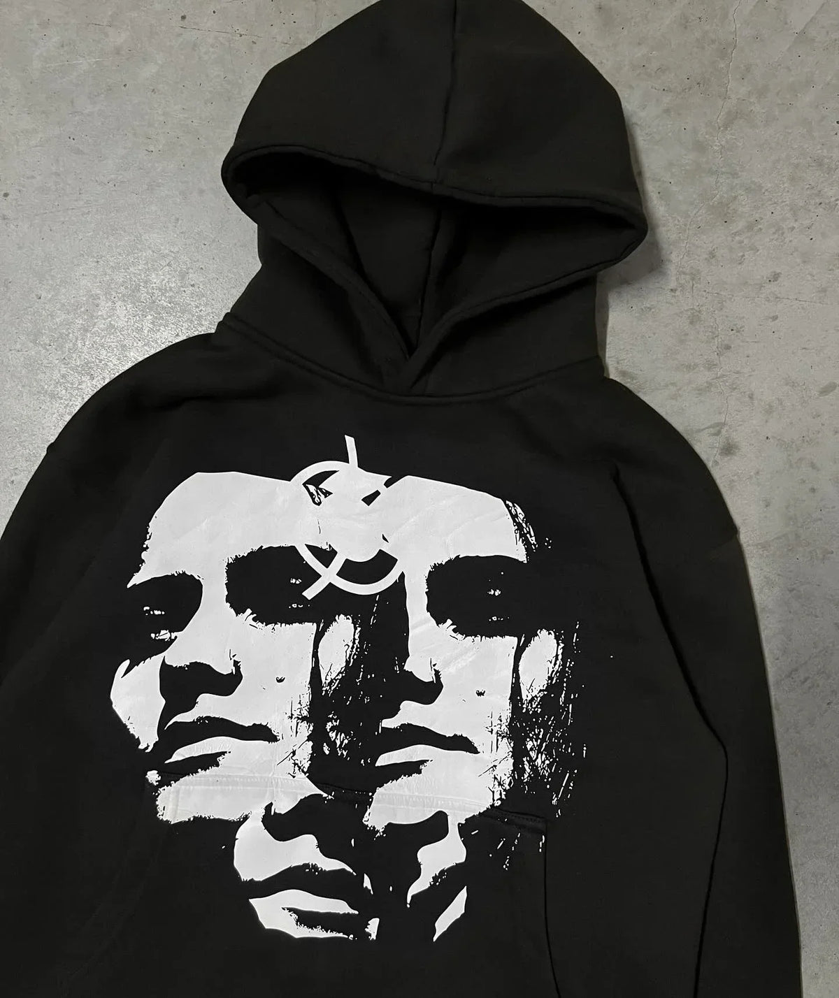 Retro Portrait Graphic Hoodie
