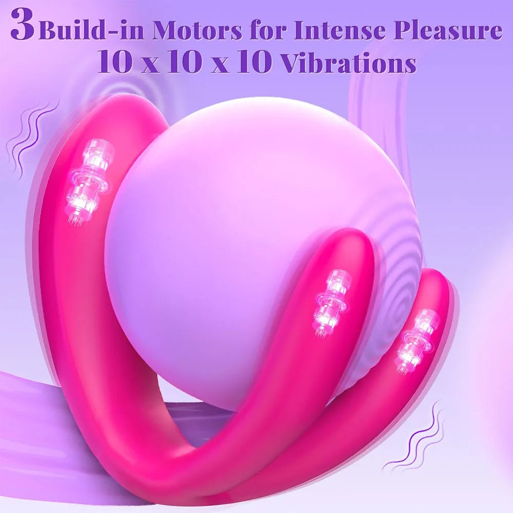 App Wireless Remote Control Wearable Vibrators G Spot Triple Vagina Clitoral Stimulator Dildo Sexual Pleasure Tools for Women