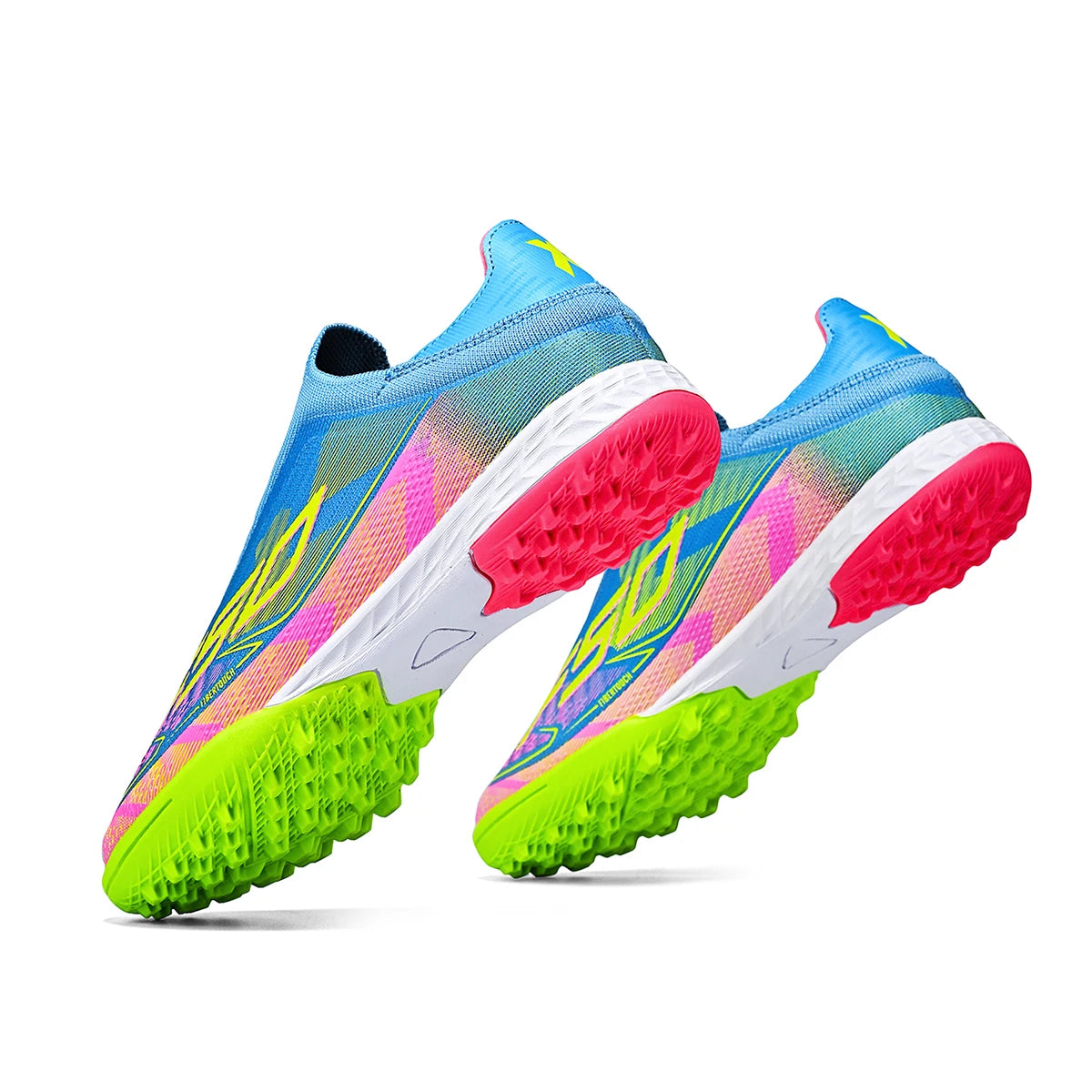 Cost-effective TF Football Boots PU Blend Upper Dense Rubber Stud Anti-slip Durable Budget Turf Football Footwear