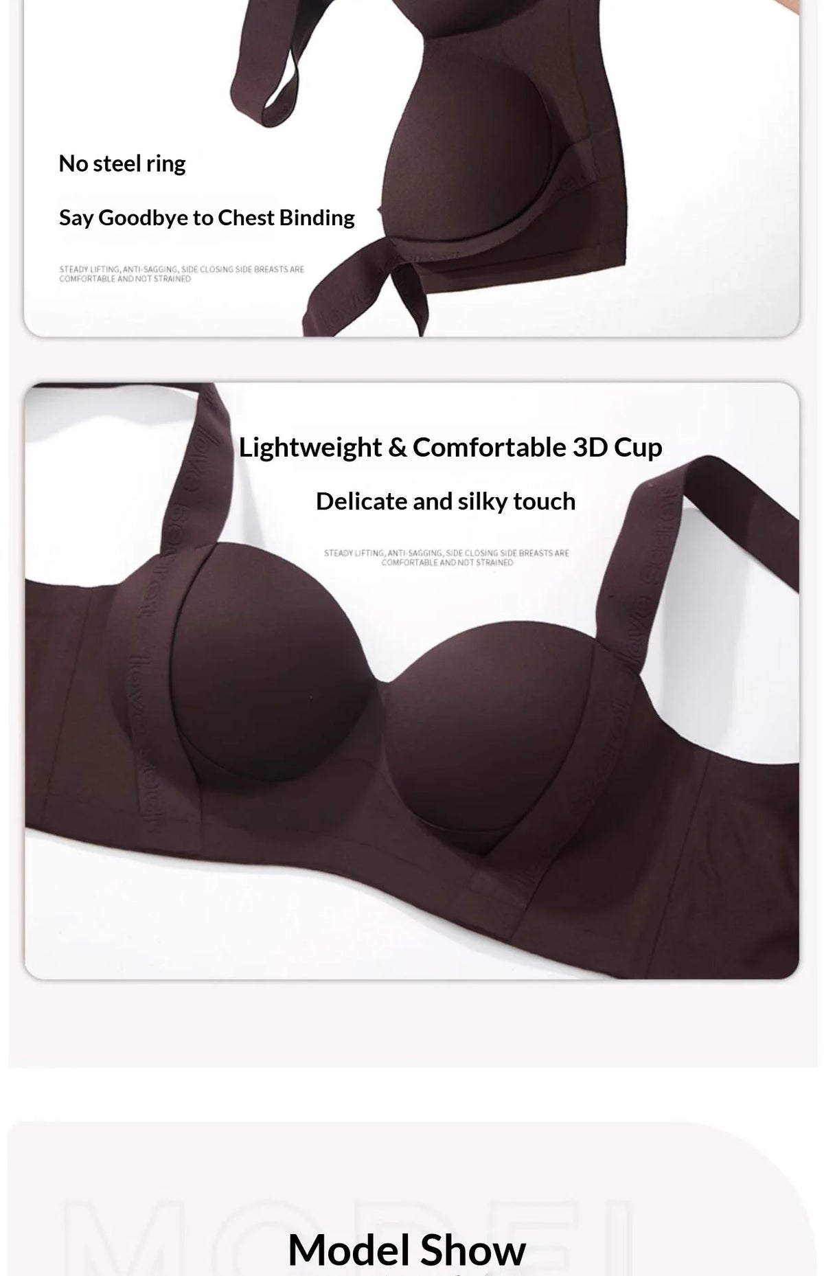 Women's Seamless Wireless Support Bra
