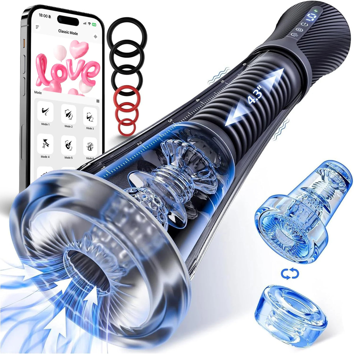 Vibrating Suction Stroker for Men