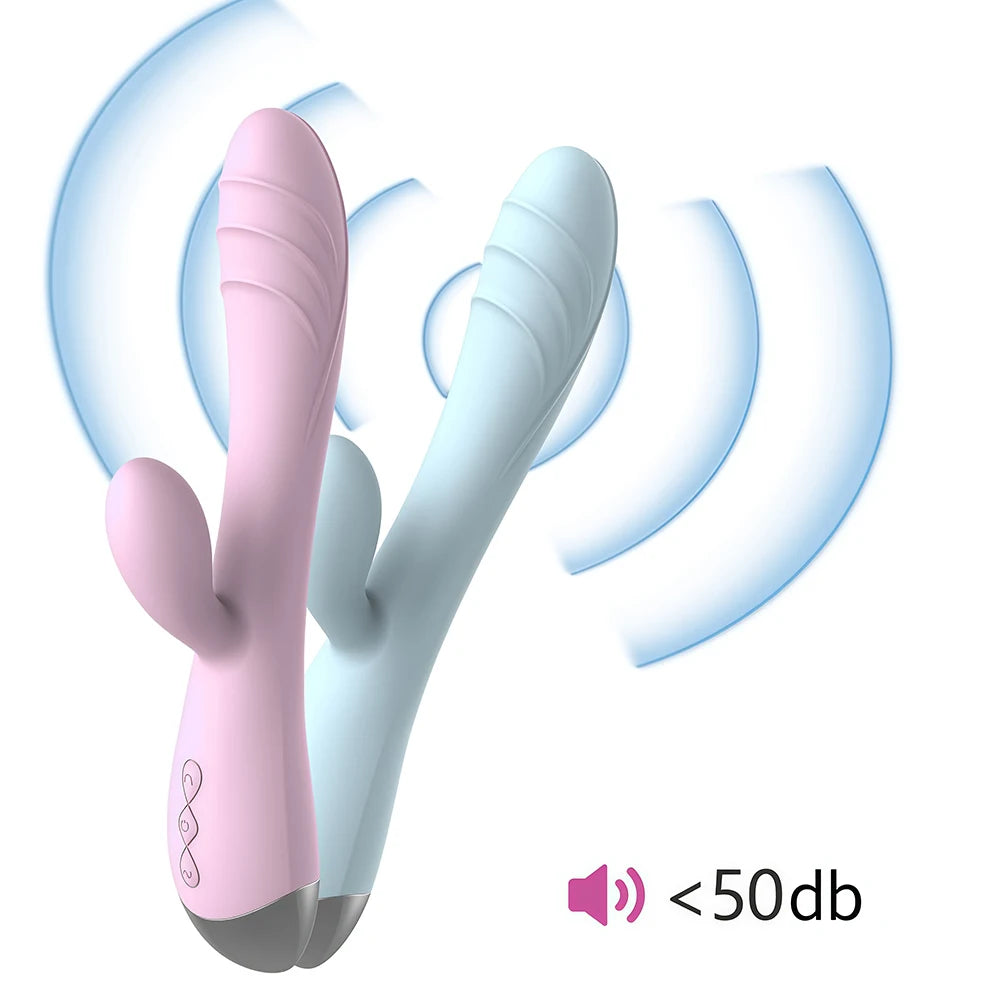 Powerful Rabbit Vibrator Dildo Dual Vibration G Spot Clitoris Stimulation Masturbators Vaginal Massager Adult for Women Sex Toys