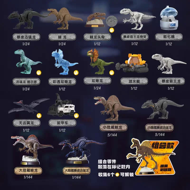 Blokees Jurassic World Dinosaurs Toy Velociraptor Triceratops Indominus T-Rex Model Collection Figure Kids Gift
