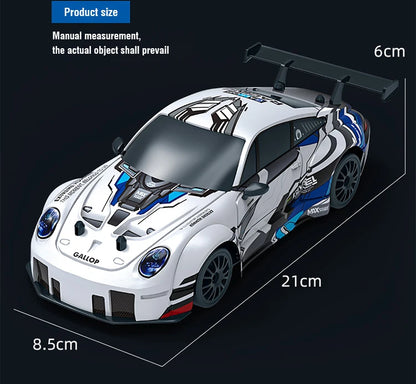 1/24 2.4G 4WD Remote Control Vehicle Mini High-speed Racing RC Car High-Speed Drift Stunt Toys for Boys Children Christmas Gifts