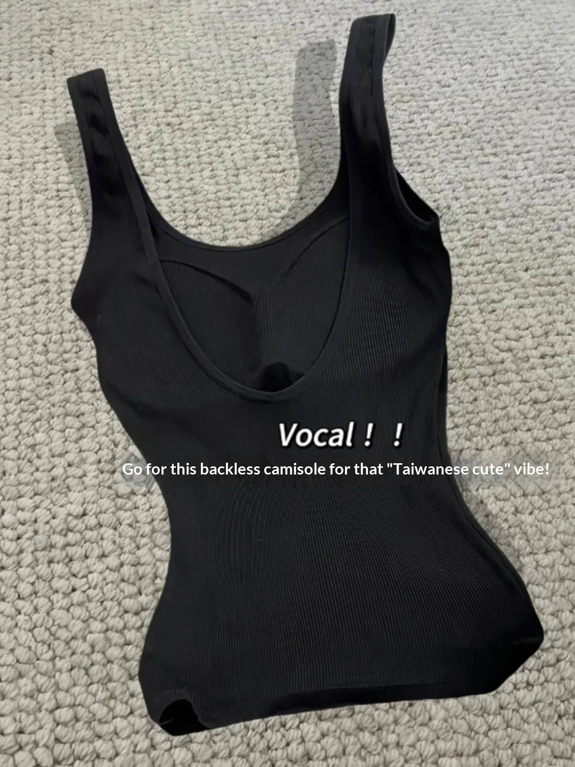 Sexy Backless Square Neck Camisole with Chest Cushion, Women's Hot Selling Outerwear Base, Slim Fit, Strapless Solid Color Top