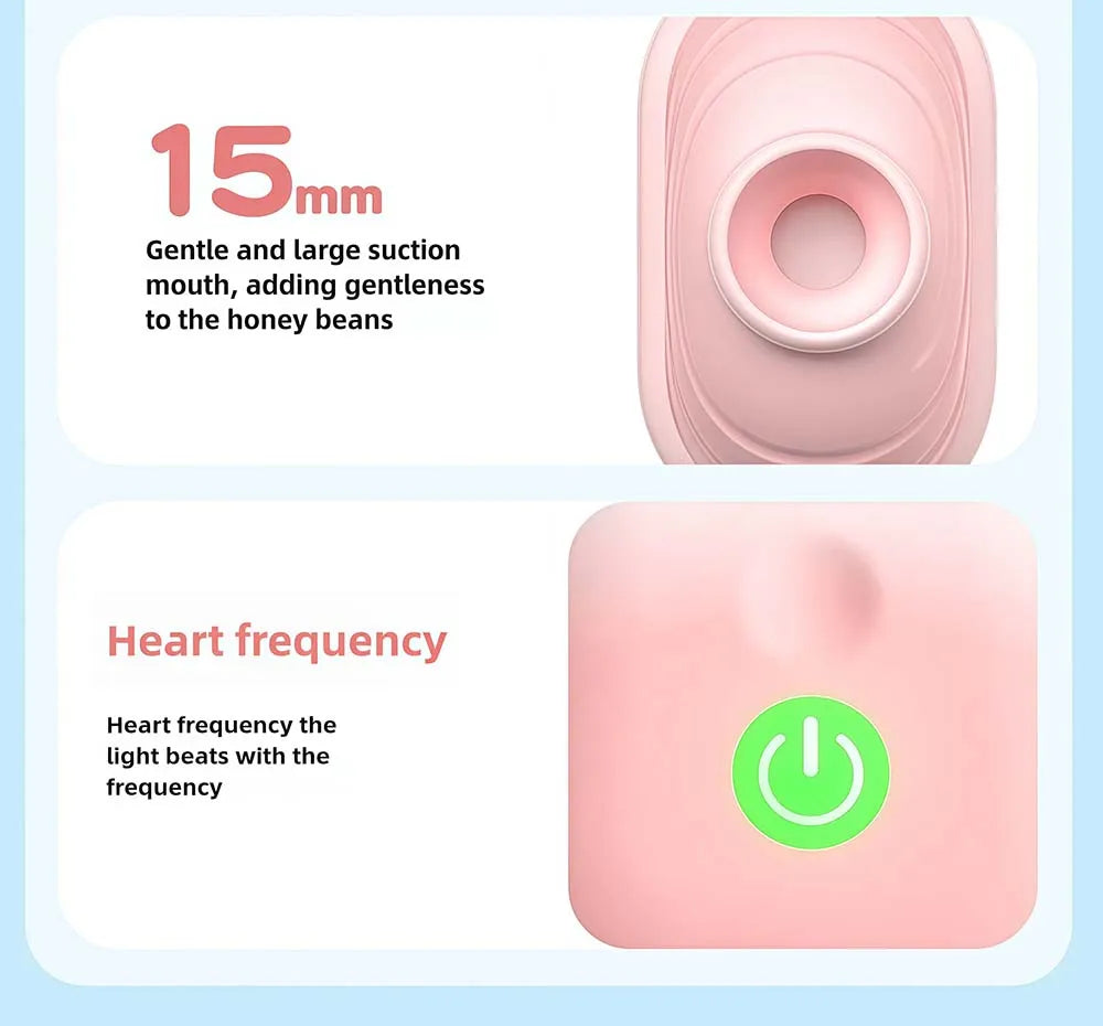 Ice Cream Portable Vibrating Sucking Masturbation Massager Clitoris Nipple Vibrating Sucking Stimulator Sex Toys Adult Products