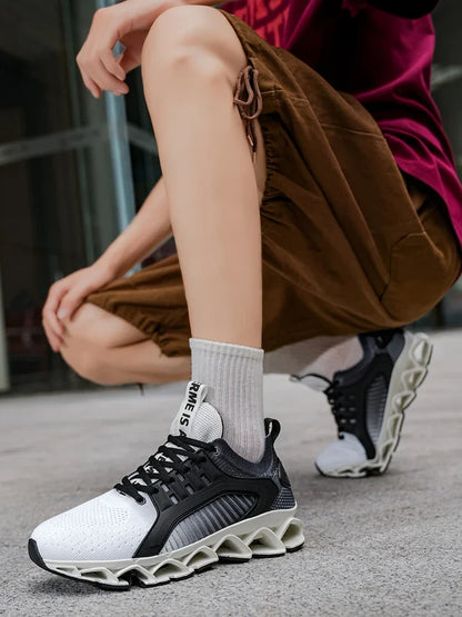Men's Running Shoes Trainer Race Breathable Sneakers Non-Slip Jogging Cushioning Mesh Outdoor Couple Luxury shoes Off-road Shoes