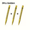 3pcs Metallic Color Marker Pens Golden, Silvery, and Copper Permanent Paint Pens for Crafts, Scrapbooking, and Fabric Art