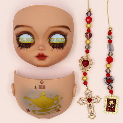 ICY DBS Blyth Baby Face DIY Matte Face Hand Painted Makeup Backplate and Screws