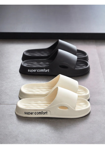 Fashion Men's Summer Ligtweight EVA Indoor Home Sandals Slippers Shoes Men Slippers Outdoor Students Women Comfortable Slides