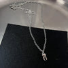 Y2K Flail Fire Heart Teeth Pendant Necklace for Women Men Charm Necklace Grunge Punk Fashion Jewelry ﻿