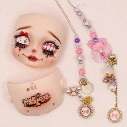ICY DBS Blyth Baby Face DIY Matte Face Hand Painted Makeup Backplate and Screws