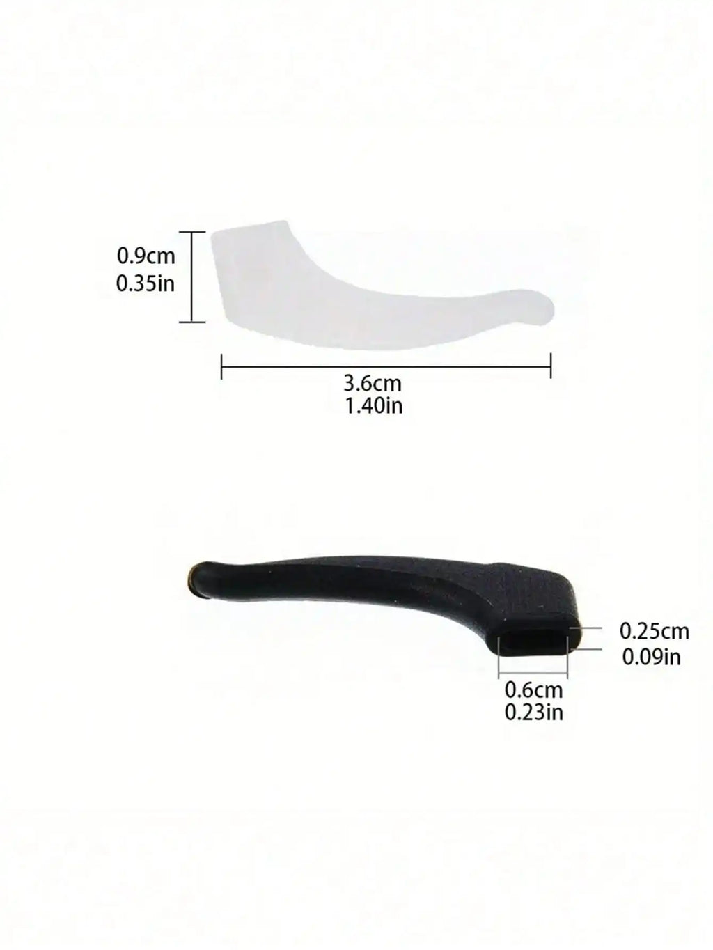 4~40pcs Anti-Slip Silicone Ear Grip Glasses Eyeglasses Leg Ear Hook Stopper Bracket Fastener Accessories Temple Tip Eyewear Holder Glasses Accessories For Women Clear