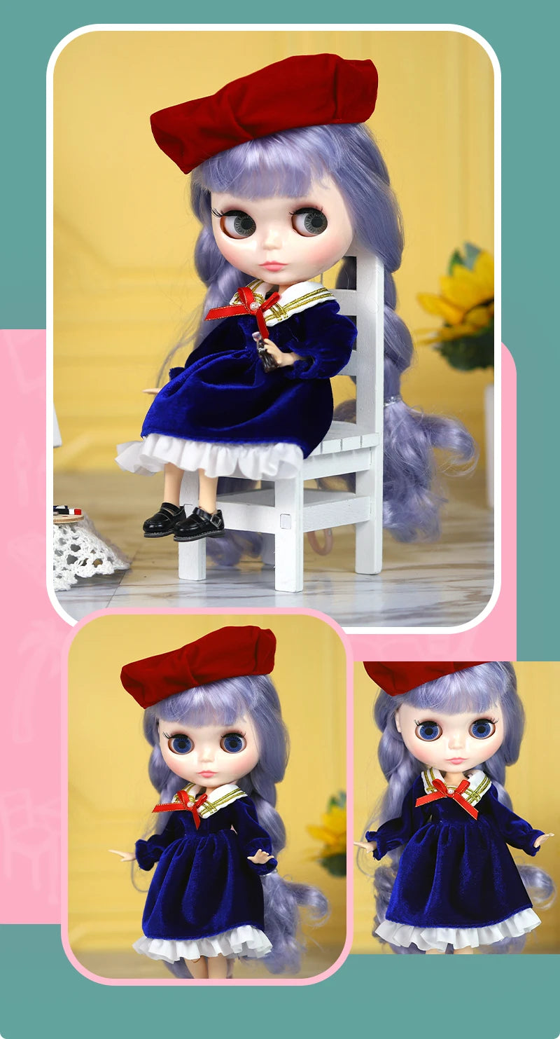 ICY DBS Blyth doll 1/6 Anime Doll joint body white Skin glossy face Special Combo with clothes, shoes and hands 30cm BJD TOY