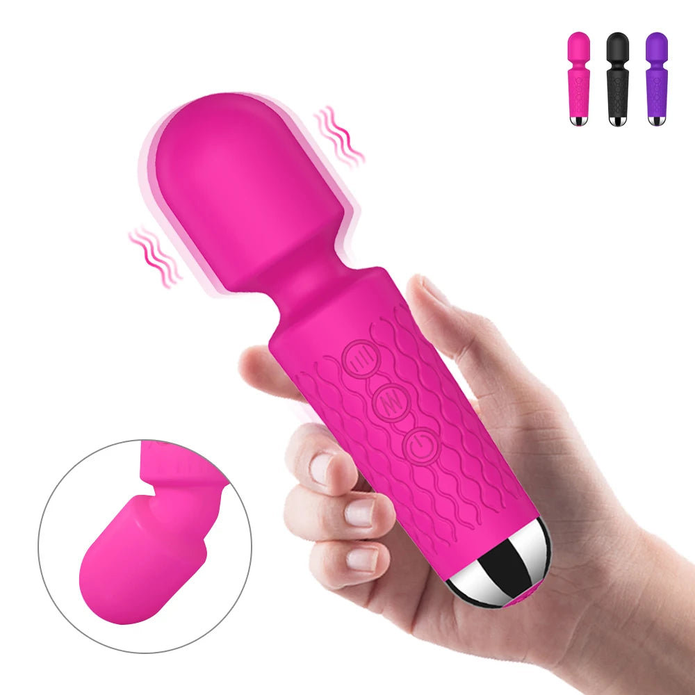 Powerful Vibrating AV Vibrator Magic Wand Clitoris Stimulator Sex Toys for Women G Spot Massager Adult Female Sex Erotic Product