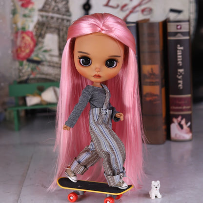 ICY DBS Blyth 1/6 Doll Set tan Skin Long Eyelashes Sleepy Eyes BJD Doll Set SD