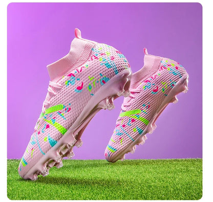New Men Football Boots Match Sneakers Soccer Shoes Non-Slip Professional Training Shoes Grass Outdoor Sport Ultralight Unisex