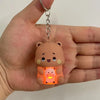 Bubu Dudu Say I Love You Voice Toys Keychain Yier Panda Bear Glowing Anime Figures Phone Ornament Bag Decoration Couple Gifts