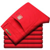 2024 Autumn New Men's Bright Stretch Fit Jeans Trendy Denim Straight-leg Trousers Male Red Lake Blue Yellow Trousers