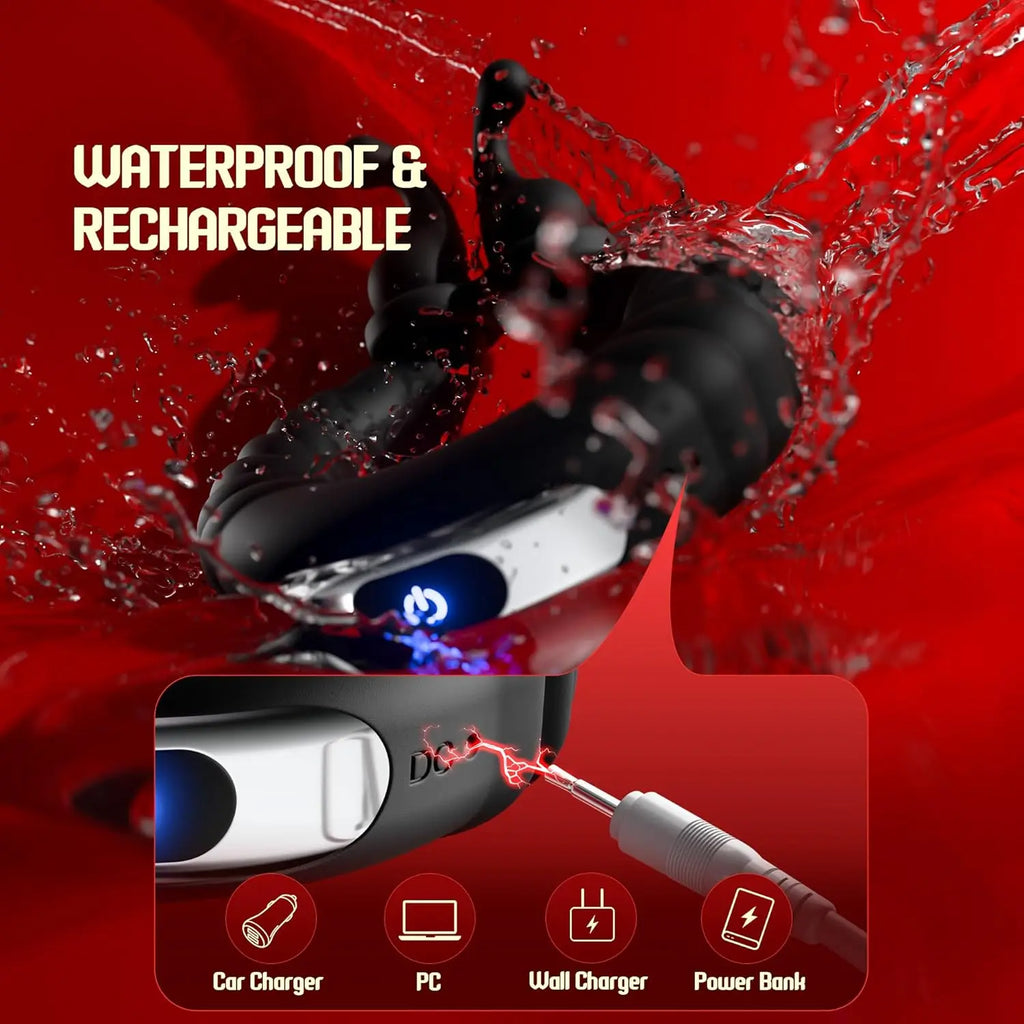 Vibrating Cock Ring Adult Sex Toys for Men, 10 Vibrating Modes Penis Ring Vibrator with Clitoral Stimulator, Male Couple Sex Toy
