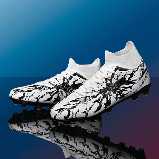Men AG FG Outdoor Football Cleats Firm Ground Soccer Boots Breathable PU Anti‑Abrasion For Adult Match And Daily Training Sports