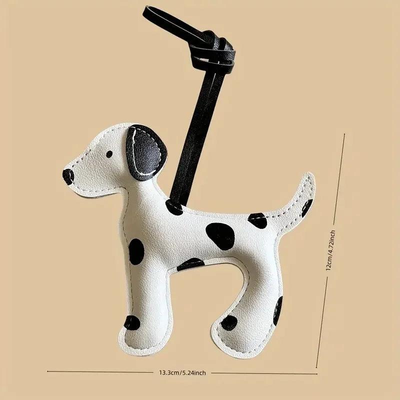 1Pc Cute Dalmatian Dog Charm Suitable for Backpacks, Shoulder Bags, and Various Bag Accessories Ideal Gift for Women