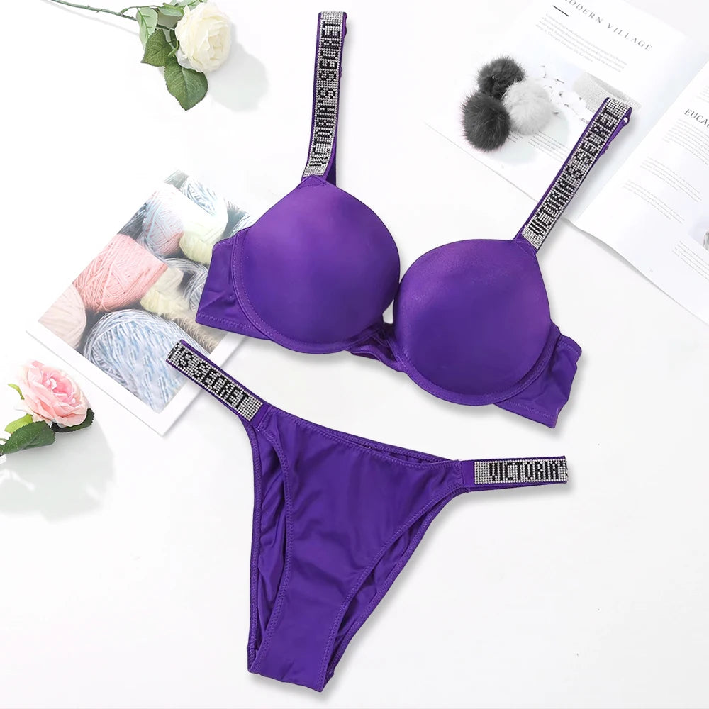 Women's Seamless Underwire Bra & Panty Set