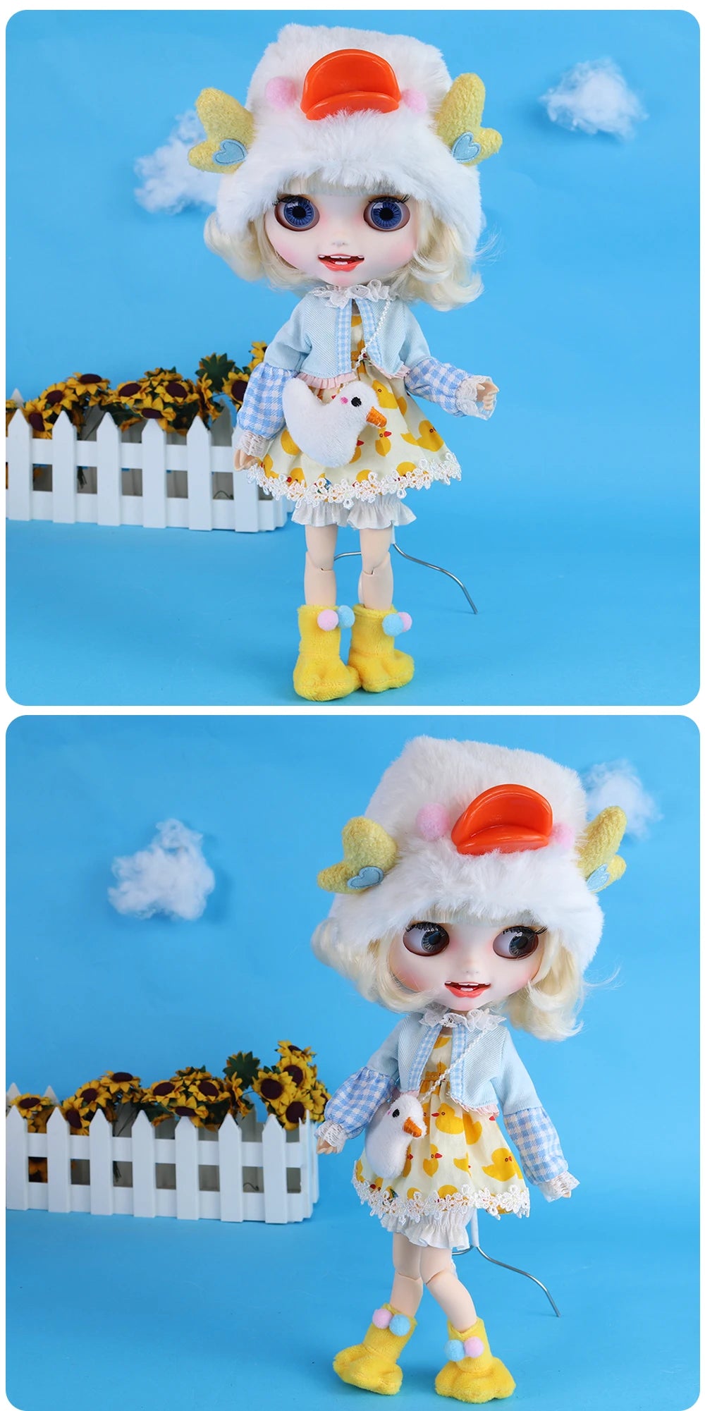 ICY DBS Blyth Doll 1/6 Clothing Joint Body Princess Dress Casual Clothing Toy Gift