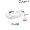 White SelfAdhesive Storage Drawer Box Makeup Pencil Tray Desk Hidden Under Desk Stand Self-adhesive Under-drawer Storage Box YH