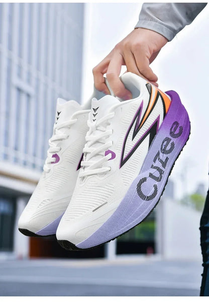 Men's Running Shoes Outdoor Sneakers Breathable Mesh Off-road Luxury shoes Trainer Shoes Couple Cushioning Race Non-Slip Fashion