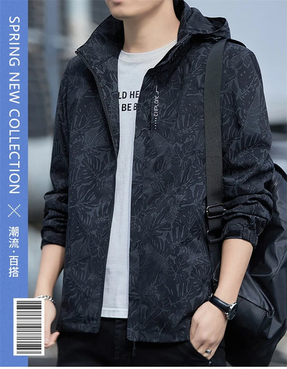 Men's Casual Zip-Up Windbreaker
