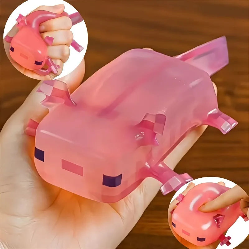 Cute Salamander Fidget Squishes Mini Tabas Squishy Axolotl Squeeze Toy Release Emotions Squishy Toys Slow Rising Decompress Toys