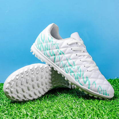 Professional Men TF Football Cleats Shock Absorbing PU Upper Durable Rubber Turf Sole For Adult Grass Field Soccer Games