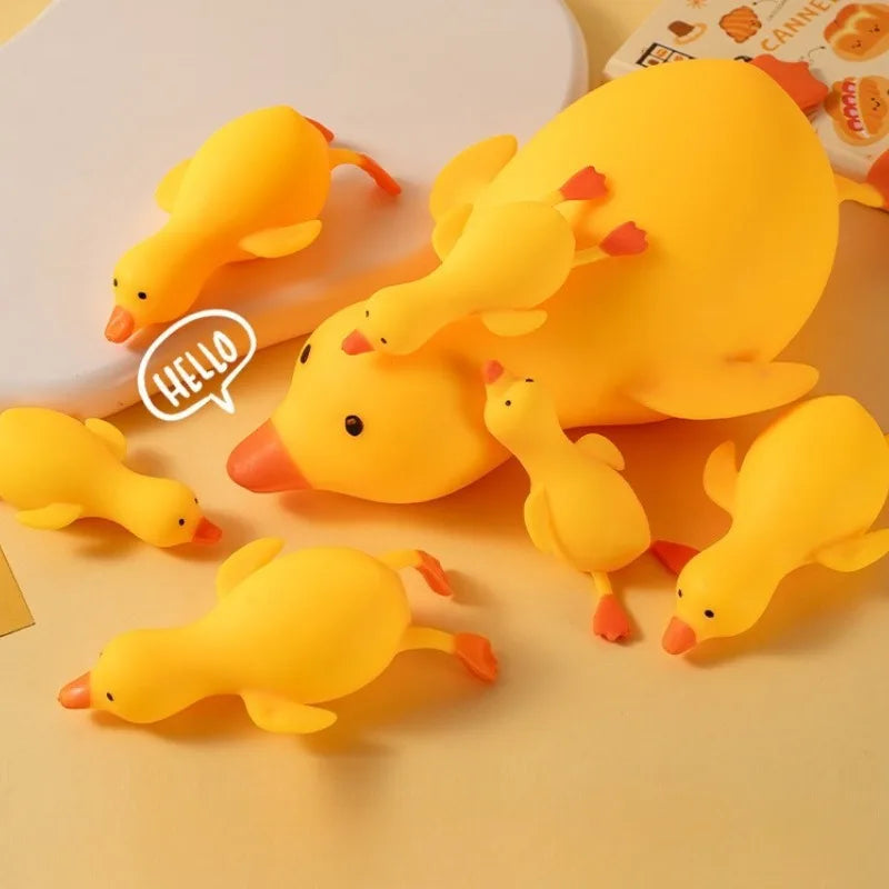 Squishy Antistress Duck Fidgets Toys Cute Goose Animals Vent Toys for Kids Adults Decompression Stretch Toys Friends Best Gift