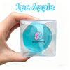 Apple Moldable Stress Ball Coconut Oil Squishy Transparent Apple Non-Bounce Squeeze Ball ASMR Sensory Toy Relieve Stress Toy