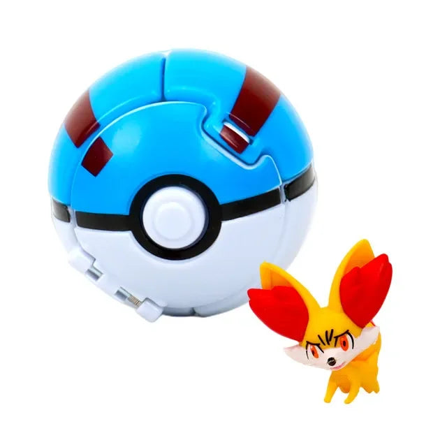 Pokemon Elf Ball Pokeball Anime Figure Cartoons Pikachu Charizard Piplup Kyogre Pocket Monster Pet Anime Action Model Toy Gifts