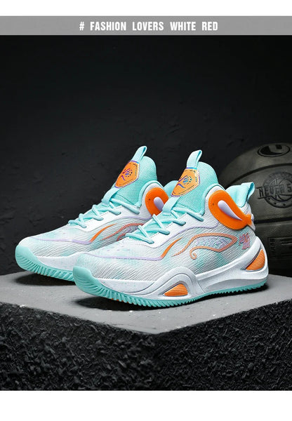 Men Basketball Shoes High Quality Athletic Trainer Light Sneakers Women Unisex Breathable Unisex Outdoor Non-slip Sports Shoes