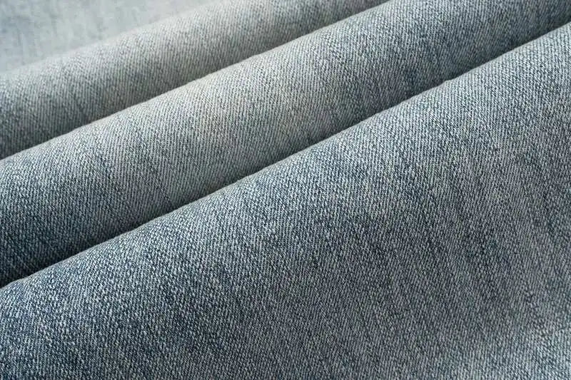 PFNW Niche Colorblock Patchwork Wide Leg Blue Jeans Men's Spring 2025 New Straight Double Waist Design Denim Trousers 28W6048