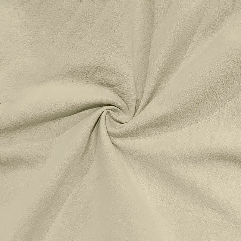 Amazon Cross-Border Cotton and Linen Tied Feet Multi-Pocket Tether Solid Color Loose Drawstring Trousers