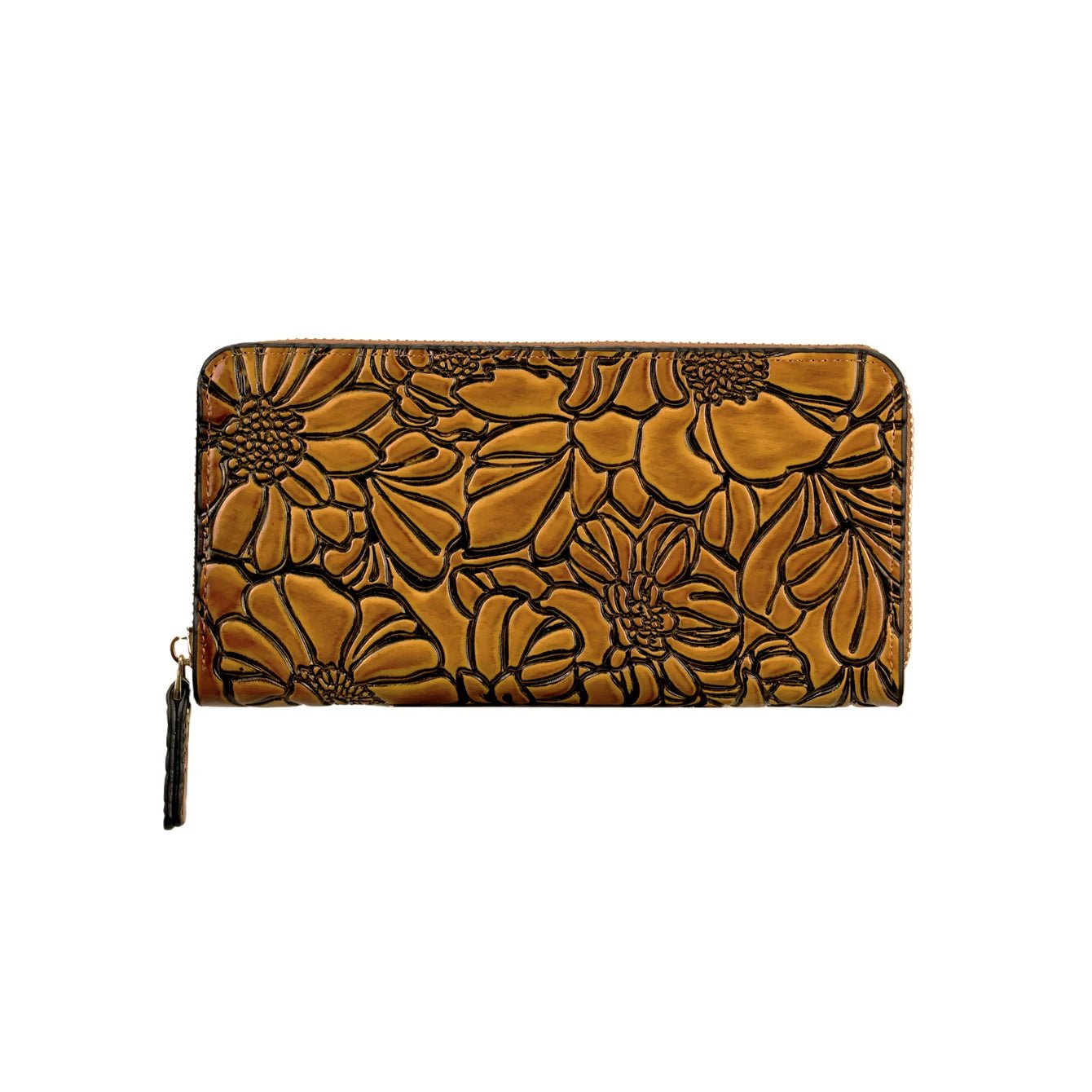 Women's Floral PU Leather Long Wallet – Large Capacity Card Holder & Coin Purse, 8 Styles - TRYSHOPPY