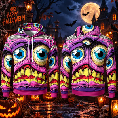 Halloween Monster Graphic Hoodie
