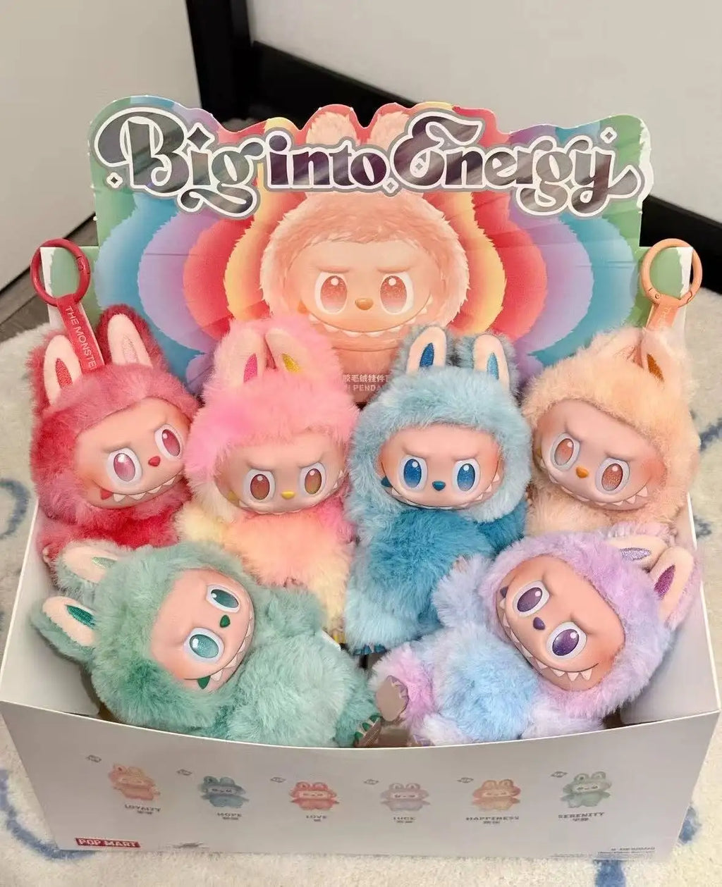 Genuine Labubu 3.0 Big into Energy Plush Doll - Pop Mart Official Blind Box Soft Collectible Toys Home Decor