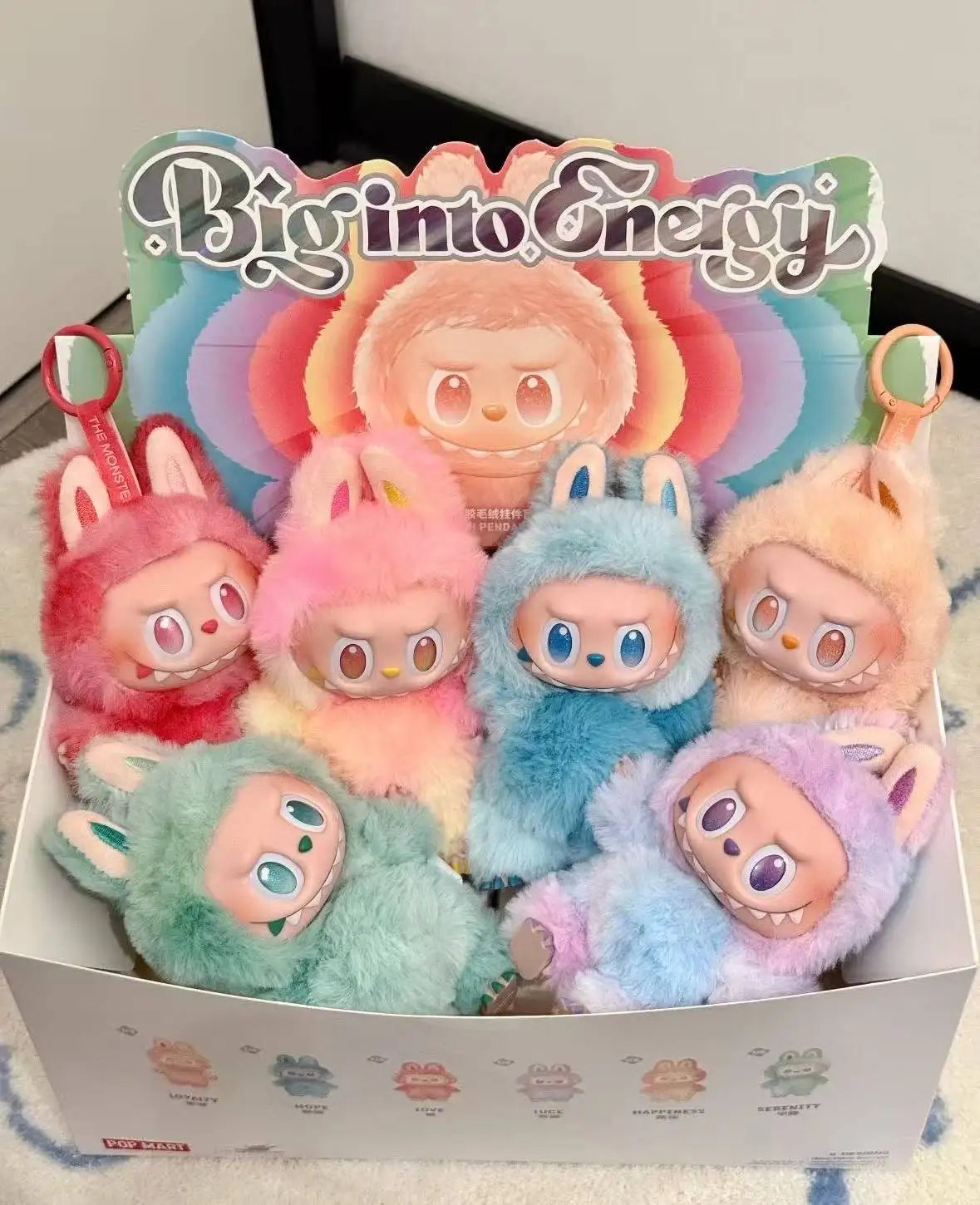 Genuine Labubu 3.0 Big into Energy Plush Doll - Pop Mart Official Blind Box Soft Collectible Toys Home Decor