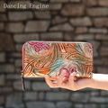Women's Floral PU Leather Long Wallet – Large Capacity Card Holder & Coin Purse, 8 Styles